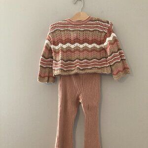 $28 ADD ON Little Co. matching stripe knit set Janie and Jack Zara Baby Gap